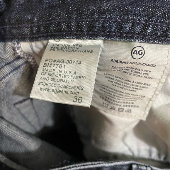 AG Adriano Goldschmied Modern Slim Men’s Denim Jeans 36” Waist Medium Wash - Picture 7 of 7